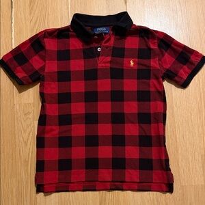 Polo by Ralph Lauren Kids Red and Black Plaid Polo